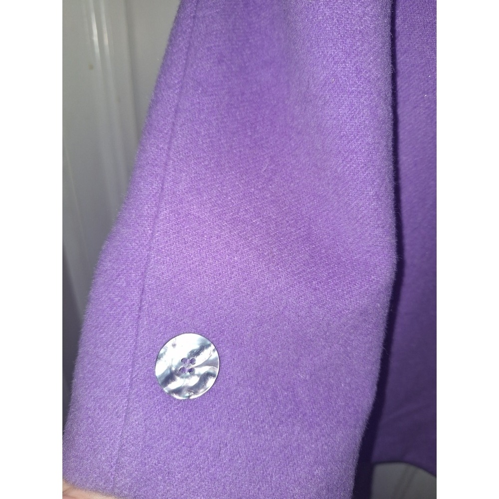 Vintage 70's Women's JRT Size 6 Wool Blend Purple Blazer Jacket Classic Timeless - Picture 7 of 8